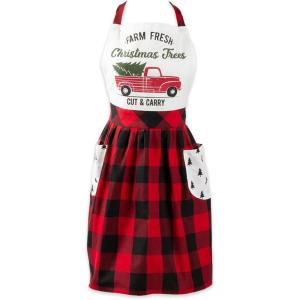 imageDII Womens Christmas Kitchen Apron Adult Size Cooking Baking or Crafting Adjustable with Large PocketsChristmas Truck