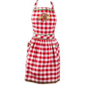 imageDII Womens Christmas Kitchen Apron Adult Size Cooking Baking or Crafting Adjustable with Large PocketsWarm Gingerbread