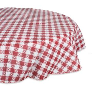 imageDII Checkered Tabletop Collection EcoVinyl Tablecloth 52x70 BlueRed