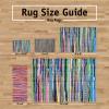 imageDII Variegated Recycled Yarn Modern Edge Stripe 2x3 Blue