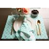 imageDII Lattice Tabletop Collection Placemat Set 13x19 Aqua 6 PieceAqua