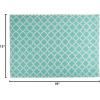 imageDII Lattice Tabletop Collection Placemat Set 13x19 Aqua 6 PieceAqua