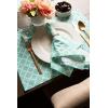 imageDII Lattice Tabletop Collection Placemat Set 13x19 Aqua 6 PieceAqua