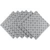 imageDII Lattice Tabletop Collection Placemat Set 13x19 Aqua 6 PieceGray