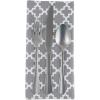 imageDII Lattice Tabletop Collection Placemat Set 13x19 Aqua 6 PieceGray
