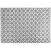 imageDII Lattice Tabletop Collection Placemat Set 13x19 Aqua 6 PieceGray