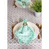 imageDII Lattice Tabletop Collection Placemat Set 13x19 Aqua 6 PieceGrey