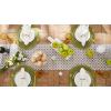 imageDII Lattice Tabletop Collection Placemat Set 13x19 Aqua 6 PieceGrey