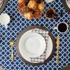 imageDII Lattice Tabletop Collection Placemat Set 13x19 Aqua 6 PieceNautical Blue