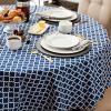 imageDII Lattice Tabletop Collection Placemat Set 13x19 Aqua 6 PieceNautical Blue