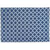 imageDII Lattice Tabletop Collection Placemat Set 13x19 Aqua 6 PieceNautical Blue