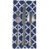 imageDII Lattice Tabletop Collection Placemat Set 13x19 Aqua 6 PieceNautical Blue