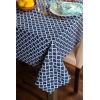 imageDII Lattice Tabletop Collection Placemat Set 13x19 Aqua 6 PieceNautical Blue