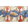imageDII Lattice Tabletop Collection Placemat Set 13x19 Aqua 6 PieceNautical Blue