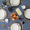 imageDII Lattice Tabletop Collection Placemat Set 13x19 Aqua 6 PieceNautical Blue