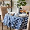 imageDII Lattice Tabletop Collection Placemat Set 13x19 Aqua 6 PieceNautical Blue
