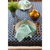 imageDII Lattice Tabletop Collection Placemat Set 13x19 Aqua 6 PieceNautical Blue