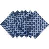 imageDII Lattice Tabletop Collection Placemat Set 13x19 Aqua 6 PieceNautical Blue