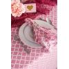 imageDII Lattice Tabletop Collection Placemat Set 13x19 Aqua 6 PieceRose Pink