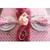 imageDII Lattice Tabletop Collection Placemat Set 13x19 Aqua 6 PieceRose Pink