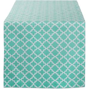 imageDII Lattice Tabletop Collection Placemat Set 13x19 Aqua 6 PieceAqua