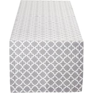 imageDII Lattice Tabletop Collection Placemat Set 13x19 Aqua 6 PieceGrey