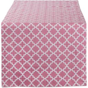 imageDII Lattice Tabletop Collection Placemat Set 13x19 Aqua 6 PieceRose Pink