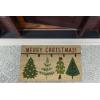 imageDII Outdoor Christmas Door Mat Collection Decorative Holiday Doormat Front Porch Dcor 17x29 Merry Trees