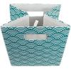 imageDII Collapsible Hard Sided Bin Waves Teal LargeTeal