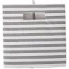 imageDII Collapsible Polyester Storage Cube Pinstripe Black LargeGray