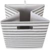 imageDII Collapsible Polyester Storage Cube Pinstripe Black LargeGray