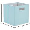 imageDII Collapsible Polyester Storage Cube Solid Lightweight and Durable Small Square 11x11x11 Robins Egg BlueSmall Square  11x11x11