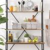 imageDII Farmhouse Chicken Wire Storage Baskets with Liner Set of 3 Rustic Stone Gingham Check Assorted Sizes 3 PieceRustic Stone Gingham Check