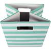 imageDII Polyester Cube Storage Collection Collapsible Hard Sided Bin 13x13x13 TealAqua
