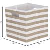 imageDII Polyester Cube Storage Collection Collapsible Hard Sided Bin 13x13x13 TealStone