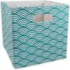 imageDII Collapsible Hard Sided Bin Waves Teal LargeTeal