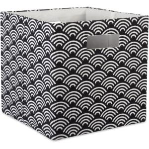 imageDII Collapsible Hard Sided Bin Waves Teal LargeBlack