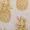 imageDII Polyester Storage Bin Gold Metallic Collection Collapsible with Handles Large Round Pineapple