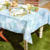 imageDII Blue Paisley Outdoor Tabletop Collection Stain Resistant ampamp Waterproof 60x84 wZipper Blue60 Round