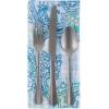imageDII Blue Paisley Outdoor Tabletop Collection Stain Resistant ampamp Waterproof 60x84 wZipper BlueNapkin Set