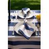 imageDII Cabana Stripe Outdoor Zippered Tabletop Collection StainWrinkle Resistant ampamp Waterproof 60 x 120 Nautical BlueNautical Blue