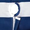 imageDII Cabana Stripe Outdoor Zippered Tabletop Collection StainWrinkle Resistant ampamp Waterproof 60 x 120 Nautical BlueNautical Blue