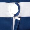 imageDII Cabana Stripe Outdoor Zippered Tabletop Collection StainWrinkle Resistant ampamp Waterproof 60 x 120 Nautical BlueNautical Blue