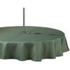 imageDII IndoorOutdoor Tabletop Collection Umbrella Hole with Zipper Machine Washable Tonal Lattice Tablecloth 60quot Round ArtichokeArtichoke