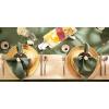 imageDII IndoorOutdoor Tabletop Collection Umbrella Hole with Zipper Machine Washable Tonal Lattice Tablecloth 60quot Round ArtichokeArtichoke