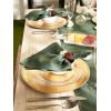imageDII IndoorOutdoor Tabletop Collection Umbrella Hole with Zipper Machine Washable Tonal Lattice Tablecloth 60quot Round ArtichokeArtichoke