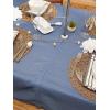imageDII IndoorOutdoor Tabletop Collection Umbrella Hole with Zipper Machine Washable Tonal Lattice Tablecloth 60quot Round ArtichokeFrench Blue