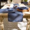 imageDII IndoorOutdoor Tabletop Collection Umbrella Hole with Zipper Machine Washable Tonal Lattice Tablecloth 60quot Round ArtichokeFrench Blue