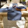 imageDII IndoorOutdoor Tabletop Collection Umbrella Hole with Zipper Machine Washable Tonal Lattice Tablecloth 60quot Round ArtichokeFrench Blue