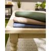 imageDII IndoorOutdoor Tabletop Collection Umbrella Hole with Zipper Machine Washable Tonal Lattice Tablecloth 60quot Round ArtichokeStone